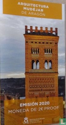 Espagne 2 euro 2020 (BE - folder) "Mudejar architecture of Aragon" - Image 1