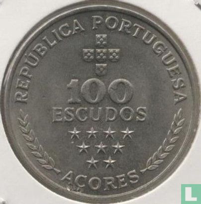 Açores 100 escudos 1980 "Regional autonomy of the Azores" - Image 2