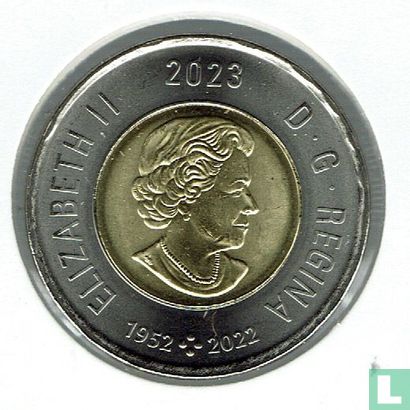 Canada 2 dollars 2023 (kleurloos) "100th anniversary Birth of Jean Paul Riopelle" - Afbeelding 1