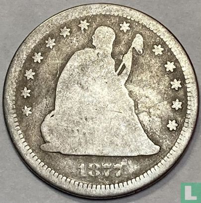 États-Unis ¼ dollar 1877 (S) - Image 1