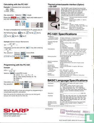 Sharp PC-1401 - Bild 4