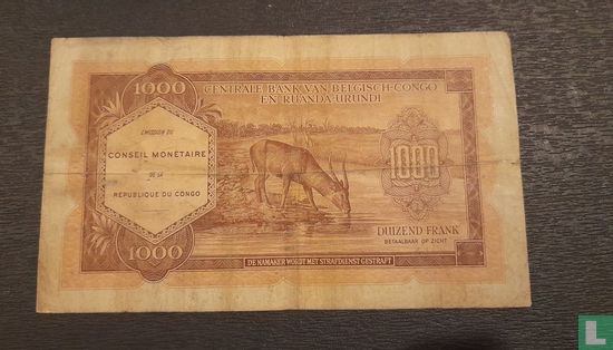 Congo Democratic Republic 1000 Francs - Image 2