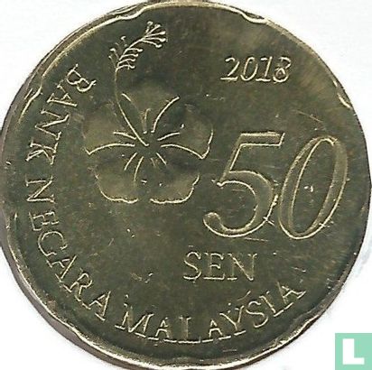 Malaysia 50 sen 2018 - Image 1