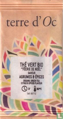 Thé Vert Bio "Féerie de Noël" saveur Agrumes & Épices - Image 1