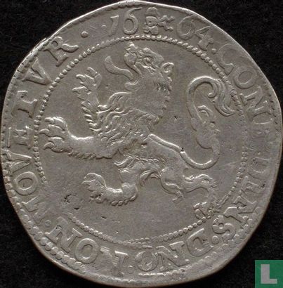 Deventer 1 leeuwendaalder 1664 (tête de Maure) - Image 1