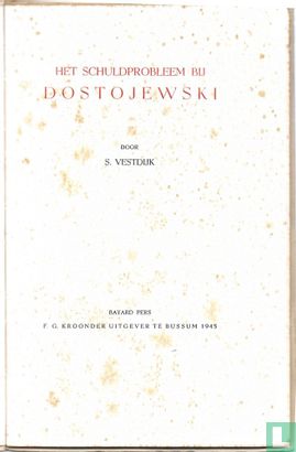 Het schuldprobleem bij Dostojewski  - Afbeelding 3