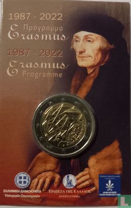 Grèce 2 euro 2022 (coincard) "35 years Erasmus Programme" - Image 1