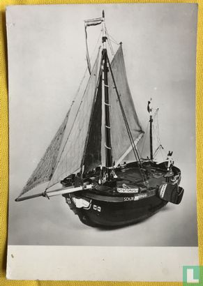 Model van bomschuit met visbun - Afbeelding 1