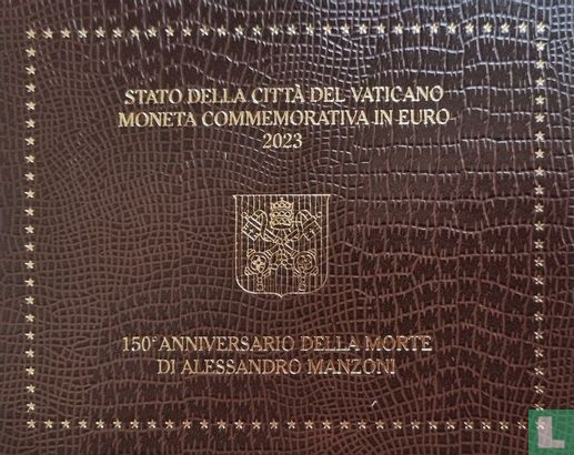 Vaticaan 2 euro 2023 (folder) "150th anniversary Death of Alessandro Manzoni" - Afbeelding 1