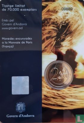 Andorra 2 euro 2023 (coincard - Govern d'Andorra) "Summer solstice fire festival" - Image 2