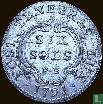 Genf 6 Sol 1791 (Billon) - Bild 1