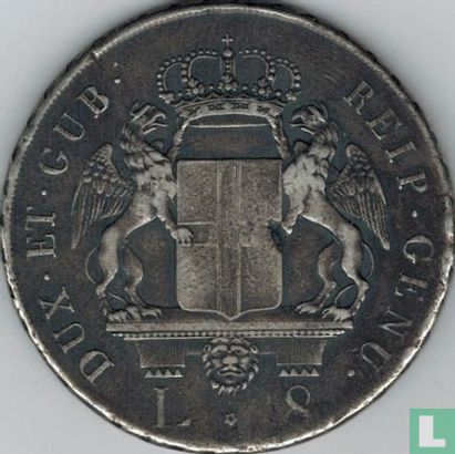 Genoa 8 lire 1795 - Image 2