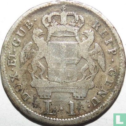 Genua 1 Lira 1794 - Bild 2