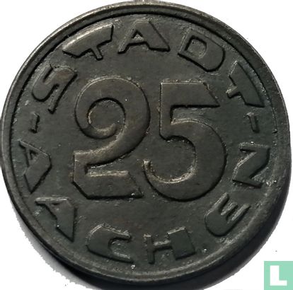 Aachen 25 Pfennig 1920 (Typ 2 - Kehrprägung) - Bild 2