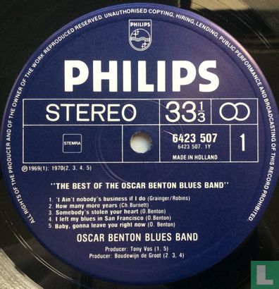 The Best of The Oscar Benton Bluesband - Afbeelding 3