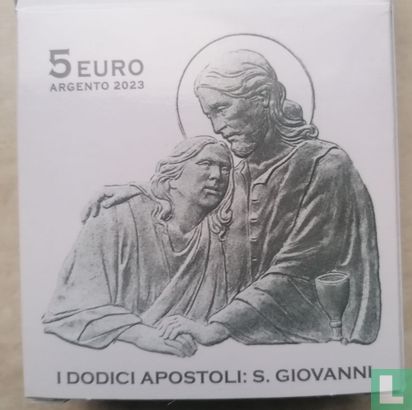 Vaticaan 5 euro 2023 (PROOF) "Saint John" - Afbeelding 3