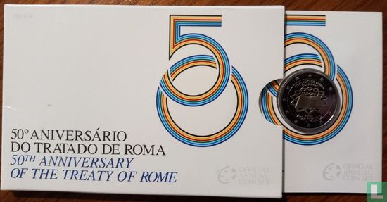 Portugal 2 euro 2007 (BE - folder) "50th anniversary of the Treaty of Rome" - Image 1