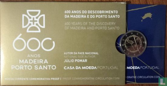 Portugal 2 euro 2019 (PROOF - folder) "600th anniversary Discovery of Madeira and Porto Santo" - Afbeelding 1