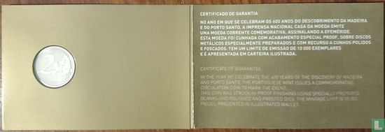 Portugal 2 euro 2019 (PROOF - folder) "600th anniversary Discovery of Madeira and Porto Santo" - Afbeelding 2