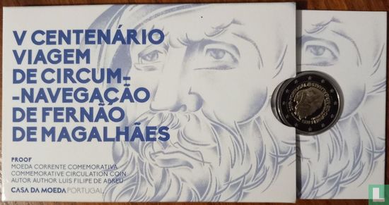 Portugal 2 euro 2019 (PROOF - folder) "500th anniversary of Magellan's circumnavigation of the world" - Afbeelding 1