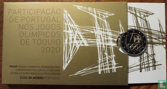 Portugal 2 euro 2021 (PROOF - folder) "2020 Summer Olympics in Tokyo" - Afbeelding 1