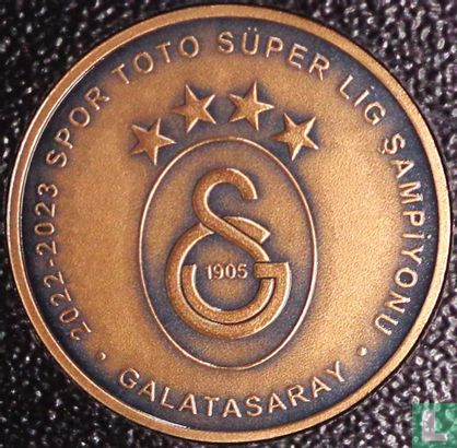 Turquie 2½ türk lirasi 2023 (bronze-oxyde avec émail) "23th Championship of Galatasaray" - Image 2