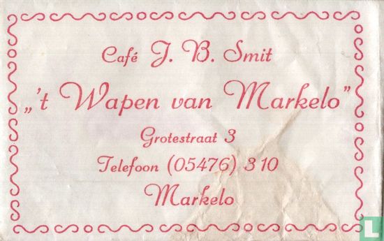 Café J.B. Smit " 't Wapen van Markelo" - Image 1