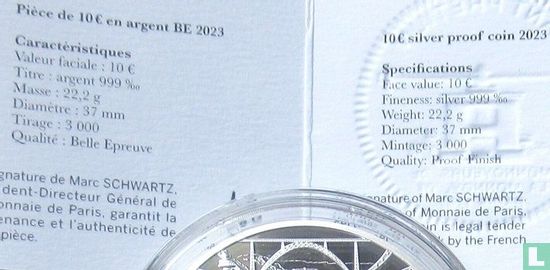 Frankrijk 10 euro 2023 (PROOF) "100th anniversary Death of Gustave Eiffel" - Afbeelding 3