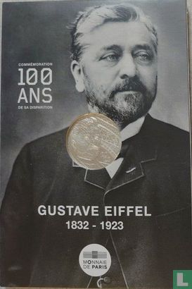 France 10 euro 2023 (folder) "100th anniversary Death of Gustave Eiffel" - Image 1