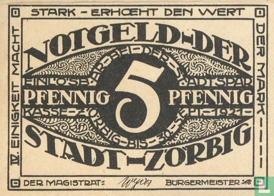 Zörbig, Ville - 5 Pfennig (IV) ND (1921) - Image 1