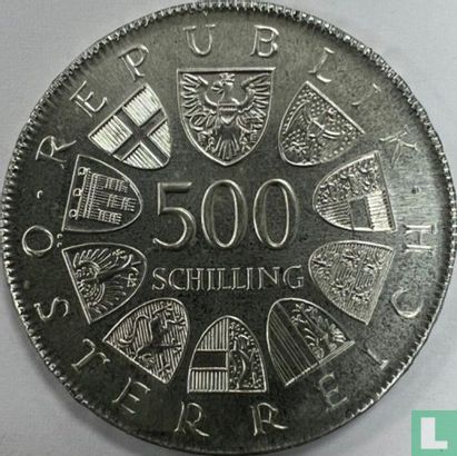 Austria 500 schilling 1982 "500 years of Austrian printing" - Image 2