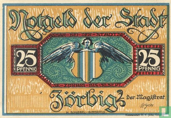 Zörbig, Stadt - 25 Pfennig (IIIa) ND (1921) - Afbeelding 1