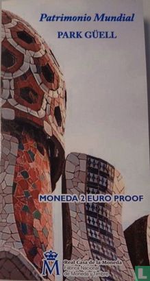 Spanje 2 euro 2014 (PROOF - folder) "Park Güell - Work of Antoni Gaudí" - Afbeelding 1