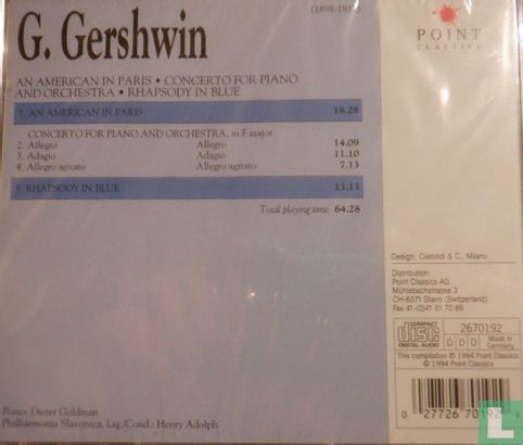 Gershwin - An American in Paris - Rhapsody in blue - Concerto - Bild 2