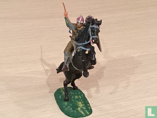 Normandiër op stijgerend paard met speer - Afbeelding 3