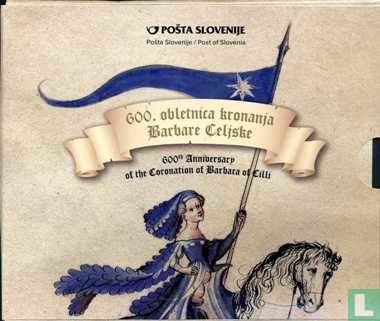 Slovenië 2 euro 2014 (stamp & folder) "600th anniversary Crowning of Barbara of Celje" - Afbeelding 1