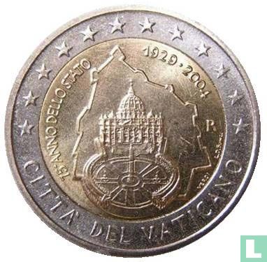 Vatican 2 euro 2004 (folder) "75th anniversary Foundation of the Vatican City State" - Image 3