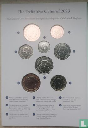 Royaume-Uni coffret 2023 "King Charles III definitives coin set" - Image 2