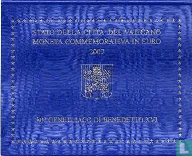 Vaticaan 2 euro 2007 (folder) "80th birthday of Pope Benedict XVI" - Afbeelding 1