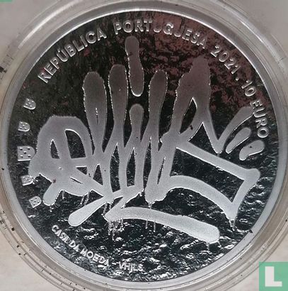 Portugal 10 euro 2021 (PROOF) "Vhils" - Afbeelding 1