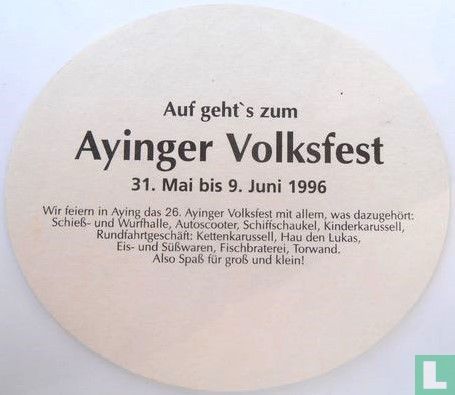 Ayinger Volksfest 1996 - Afbeelding 1