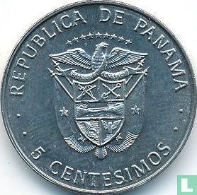 Panama 5 centésimos 1976 (sans FM) - Image 2