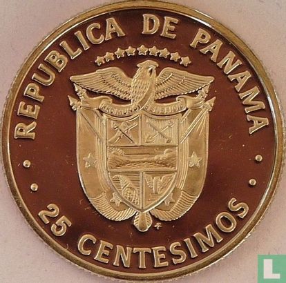 Panama 25 centésimos 1975 (PROOF) - Image 2