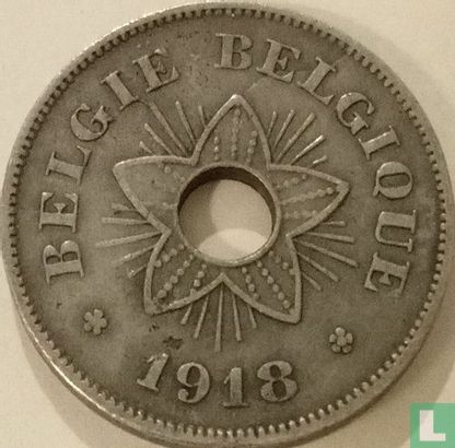 België 50 centimes 1918 (misslag) - Afbeelding 1