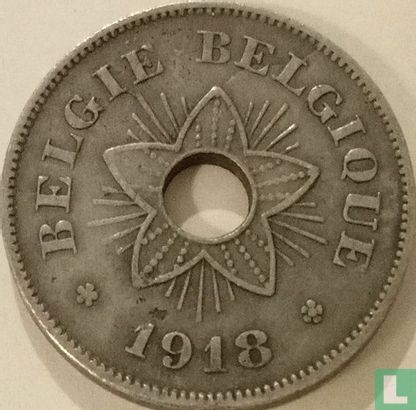 Belgique 50 centimes 1918 (fauté) - Image 1