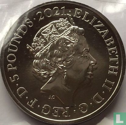 Verenigd Koninkrijk 5 pounds 2021 "Death of Prince Philip" - Afbeelding 1