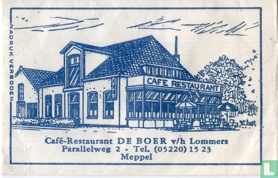 Café Restaurant De Boer v/h Lommers - Image 1