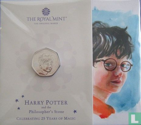 Vereinigtes Königreich 50 Pence 2022 (Folder - ungefärbte) "25 years of magic - Harry Potter" - Bild 1