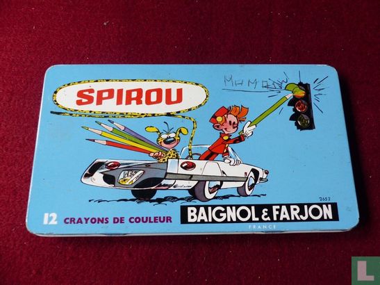 SPIROU 12 crayons de couleur BAIGNOL & FARJON - Image 1