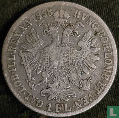 Oostenrijk 1 florin 1858 (V) - Afbeelding 1